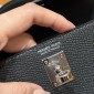 Hermes Mini Kelly Epsom leather-Black