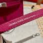 Hermes Mini Kelly Epsom leather-Rose purple