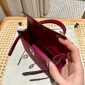 Hermes Mini Kelly Epsom leather-Rose purple