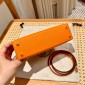 Hermes Mini Kelly Epsom leather-Orange