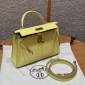 Hermes Mini Kelly Epsom leather-Lime