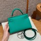 Hermes Mini Kelly Epsom leather-Vert jade