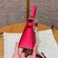 Hermes Mini Kelly Epsom leather-Rose extreme