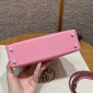 Hermes Mini Kelly Epsom leather-Cherry pink