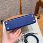 Hermes Mini Kelly Epsom leather-Blue electric