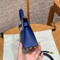 Hermes Mini Kelly Epsom leather-Blue electric