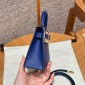 Hermes Mini Kelly Epsom leather-Blue electric