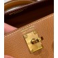 Hermes Mini Kelly Epsom leather-Brown