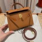 Hermes Mini Kelly Epsom leather-Brown