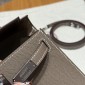 Hermes Mini Kelly Epsom leather-Etoupe