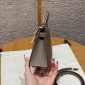 Hermes Mini Kelly Epsom leather-Etoupe