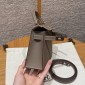 Hermes Mini Kelly Epsom leather-Etoupe