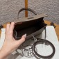 Hermes Mini Kelly Epsom leather-Etoupe