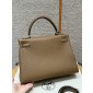 Hermes Kelly 32cm in Togo leather-Alezan 