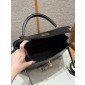 Hermes Kelly 32cm in Box leather-Black