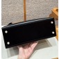 Hermes Kelly 32cm in Box leather-Black