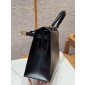 Hermes Kelly 32cm in Box leather-Black