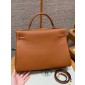 Hermes Kelly 35cm in Togo leather-Brown