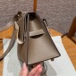 Hermes Kelly Sellier 20 Shoulder Bag in Epsom-Light Grey