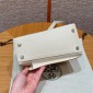 Hermes Kelly Sellier 20 Shoulder Bag in Epsom-Cream white
