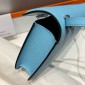 Hermes Constance Elan Shoulder Bag in Epsom Leather-Light blue