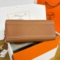 Hermes Kelly Messenger PM in Togo Leather-Brown