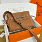 Hermes Kelly Messenger PM in Togo Leather-Brown
