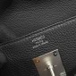 Hermes Kelly Messenger PM in Togo Leather-Black