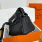 Hermes Kelly Messenger PM in Togo Leather-Black
