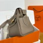Hermes Kelly Messenger PM in Togo Leather-Etoupe