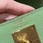 Hermes Kelly 25 / 28  in Epsom Leather-Vert Criquent