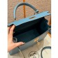 Hermes Kelly 25 / 28  in Epsom Leather-Blue jean