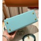 Hermes Kelly 25 / 28  in Epsom Leather-Blue atoll