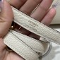 Hermes Kelly 25 / 28  in togo leather-Cream White