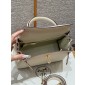 Hermes Kelly 25 / 28  in togo leather-Cream White