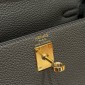 Hermes Kelly 25 / 28  in togo leather-Mauve pale