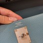 Hermes Kelly 25 / 28  in togo leather-Blue jean