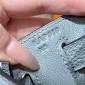 Hermes Kelly 25 / 28  in togo leather-Blue lin
