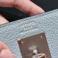 Hermes Kelly 25 / 28  in togo leather-Blue lin