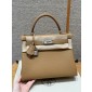 Hermes Kelly 25 / 28  in togo leather-Biscuit