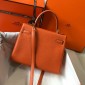 Hermes Kelly 25 / 28  in togo leather-Orange