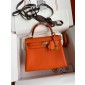 Hermes Kelly 25 / 28  in togo leather-Orange