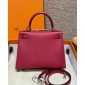 Hermes Kelly 25 / 28  in Epsom Leather-Ruby
