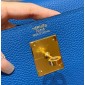 Hermes Kelly 25 / 28  in togo leather-Blue France