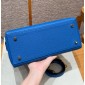 Hermes Kelly 25 / 28  in togo leather-Blue France