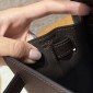 Hermes Kelly 25 / 28  in Epsom Leather-Chocolate