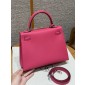 Hermes Kelly 25 / 28  in Epsom Leather-Rose Extreme