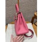 Hermes Kelly 25 / 28  in Swift Leather-Rose lipstick