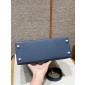 Hermes Kelly 25 / 28  in Epsom Leather-Blue agate
